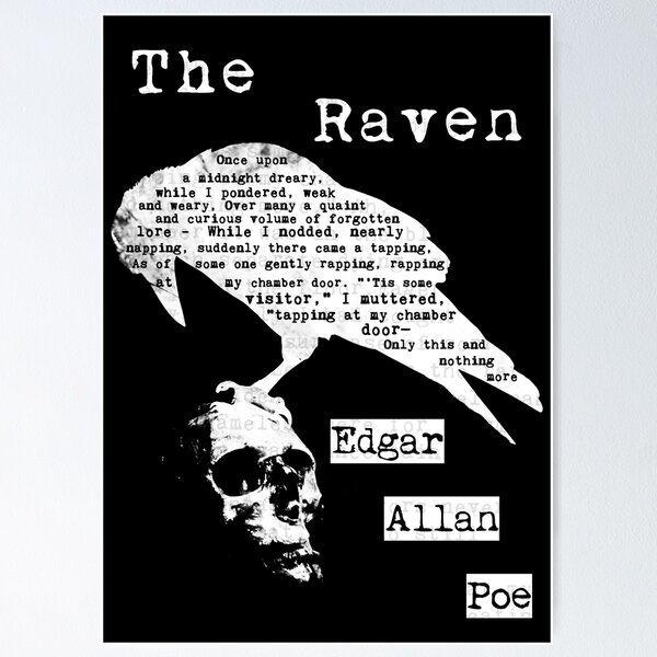 Item preview, Edgar Allan Poe The Raven Poem designed and sold by Rebel Misfits.