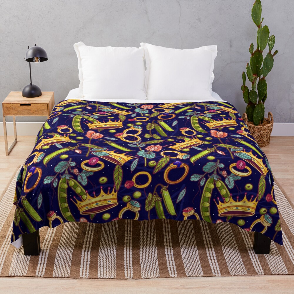 Princess and the Pea. Throw Blanket