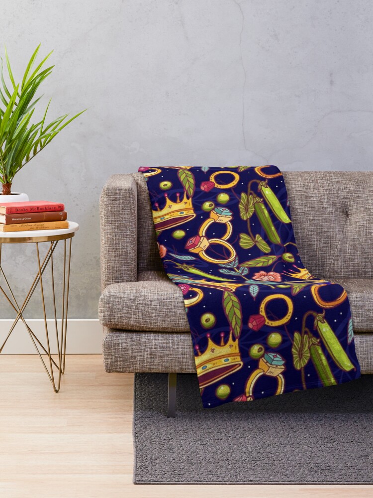 Alternate view of Princess and the Pea. Throw Blanket
