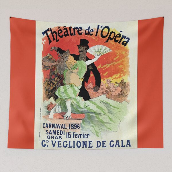 Item preview, Paris Carnival 1896 Opera Theatre advert, Jules Chéret designed and sold by aapshop.