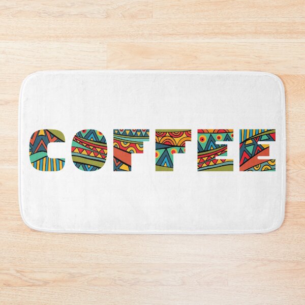 Item preview, Coffee decorative festive word with bright ethnic pattern. designed and sold by ksanask.