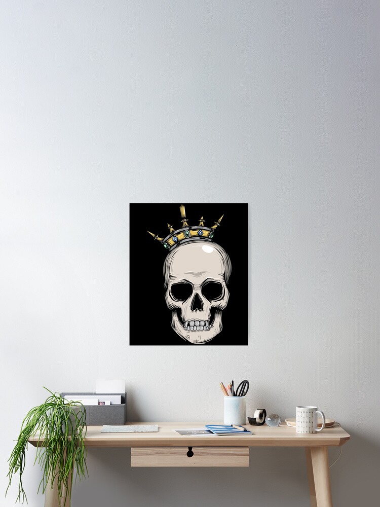 Skull King Head With Crown