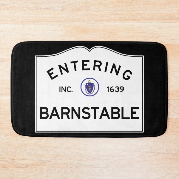 Item preview, Entering Barnstable Massachusetts - Commonwealth of Massachusetts Road Sign designed and sold by NewNomads.