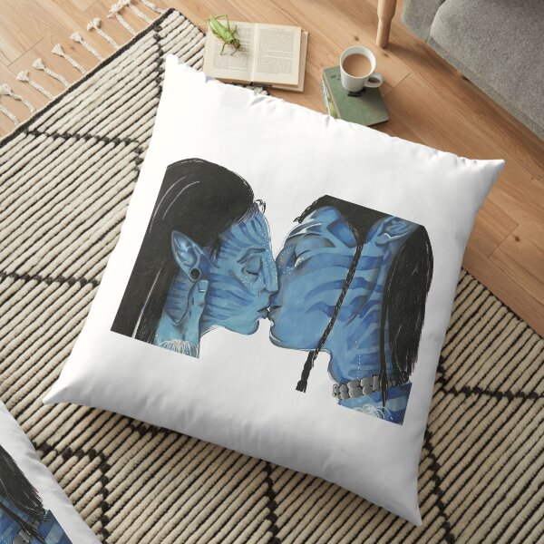 blue love Floor Pillow