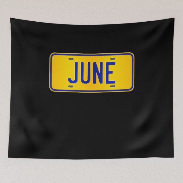 Item preview,  June Name Custom Number Plate Design - Gift For June designed and sold by Bontini.
