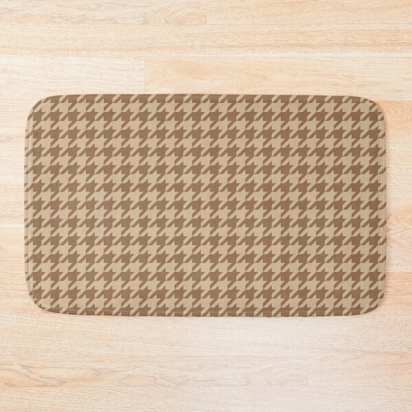 Item preview, Brown Sugar and Beige Houndstooth Pattern designed and sold by HomeLivingCo.