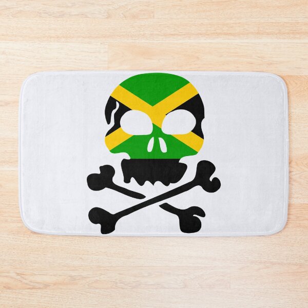 Item preview, Jamaican Flag Skull And Crossbones designed and sold by dara4uall.