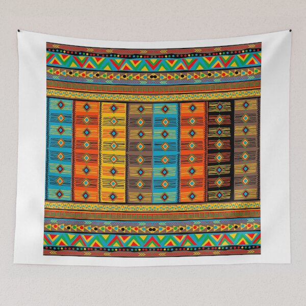 Item preview, Colorful oriental pattern with ethnic motifs designed and sold by hibrida13.