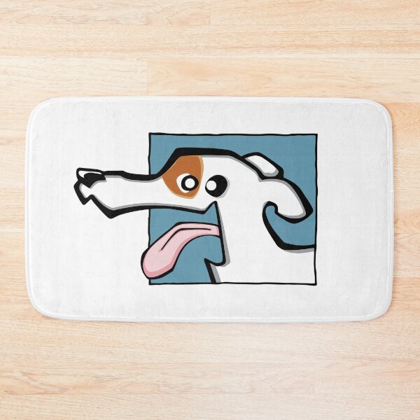 Item preview, Greyhound - White and Fawn (Face) WHITE BG designed and sold by TheChicken.