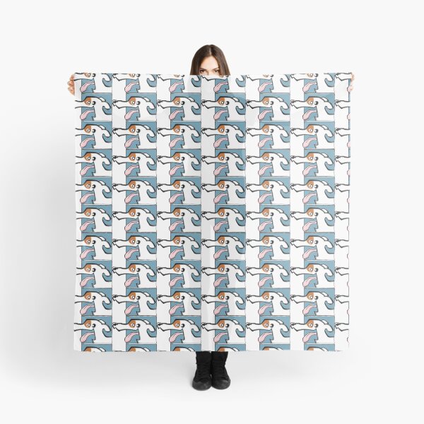 Item preview, Greyhound - White and Fawn (Face) WHITE BG designed and sold by TheChicken.