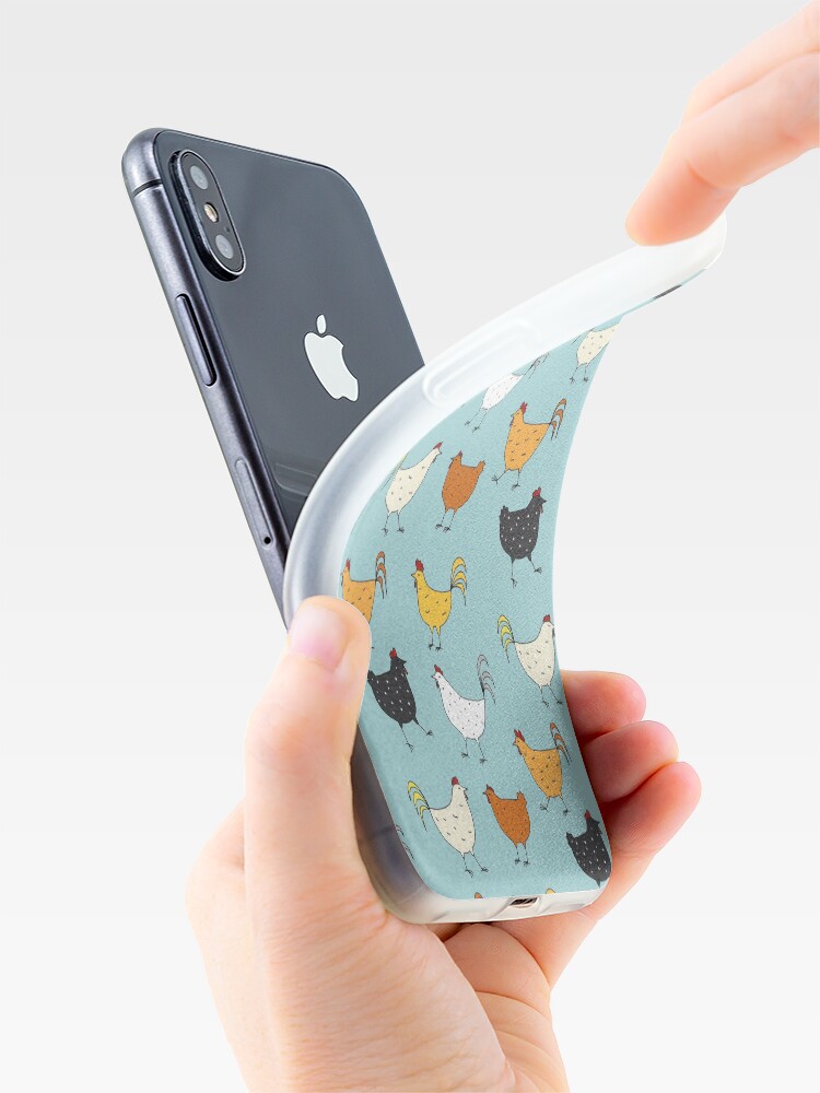 Alternate view of Chicken Pattern iPhone Case & Cover