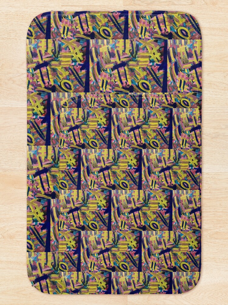 Alternate view of Chaos of Abstract Geometric Lines Bath Mat