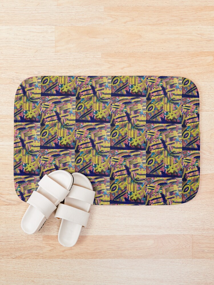 Alternate view of Chaos of Abstract Geometric Lines Bath Mat