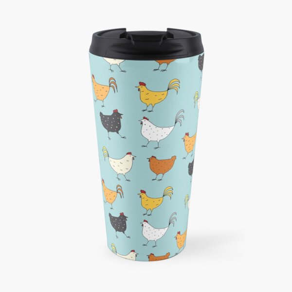 Chicken Pattern Travel Mug