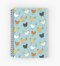 Chicken Pattern Spiral Notebook