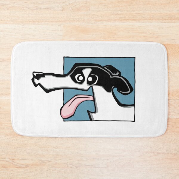 Item preview, Greyhound - White and Black (Face) WHITE BG designed and sold by TheChicken.