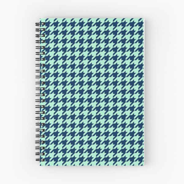 Item preview, Sailor Blue and Mint Houndstooth Pattern designed and sold by HomeLivingCo.