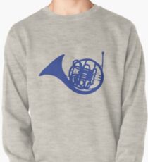 Blue French Horn Pullover Sweatshirt