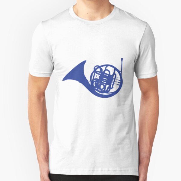 Blue French Horn Slim Fit T-Shirt