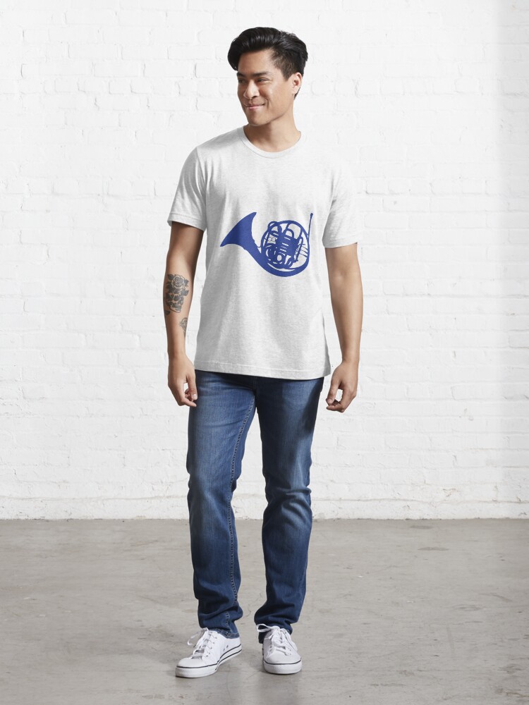 Alternate view of Blue French Horn Essential T-Shirt