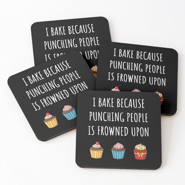 Item preview, I Bake Because Punching People is Frowned Upon designed and sold by GasparArts.