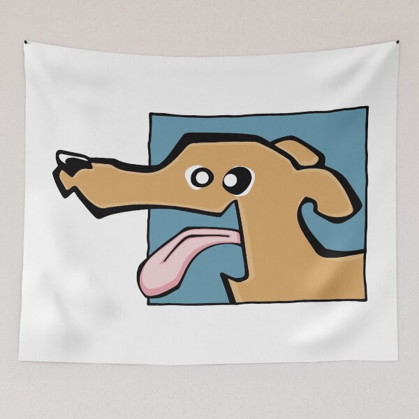 Item preview, Greyhound - Fawn (Face) WHITE BG designed and sold by TheChicken.