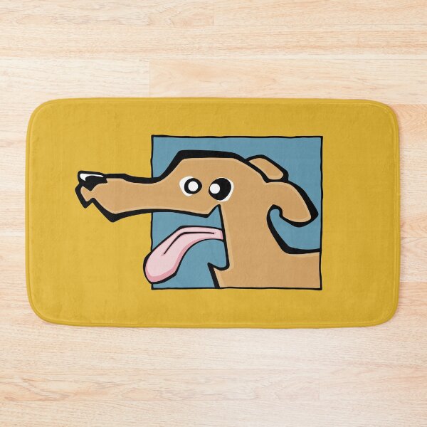 Item preview, Greyhound - Fawn (Face) YELLOW BG designed and sold by TheChicken.