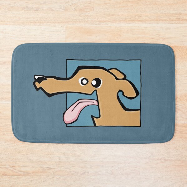 Item preview, Greyhound - Fawn (Face) BLUE BG designed and sold by TheChicken.