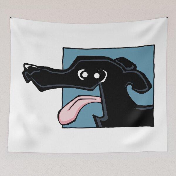 Item preview, Greyhound - Black (Face) WHITE BG designed and sold by TheChicken.