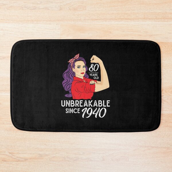 Item preview, 80th birthday Gift 80 Years Old Born in 1940 Unbreakable designed and sold by ZNOVANNA.