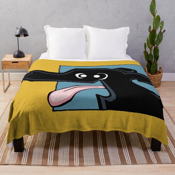 Item preview, Greyhound - Black (Face) YELLOW BG designed and sold by TheChicken.