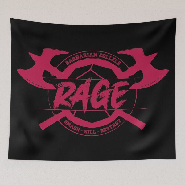 Item preview, Rage - Barbarian College designed and sold by Wild Brushes.