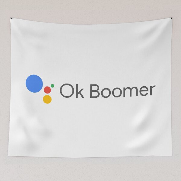 Item preview, Ok Boomer Google assistant designed and sold by dylan7880.