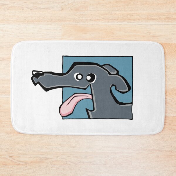 Item preview, Greyhound - Blue (Face) WHITE BG designed and sold by TheChicken.