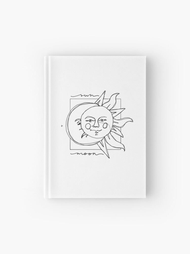 Sun And Moon Drawing Hardcover Journal By Mba1 Redbubble