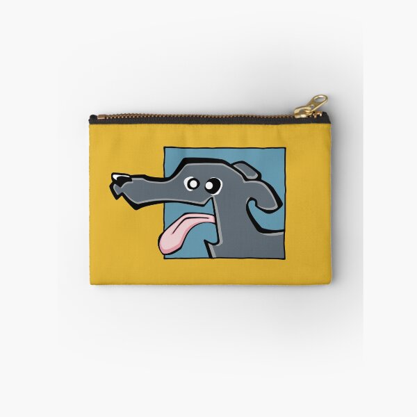 Item preview, Greyhound - Blue (Face) YELLOW BG designed and sold by TheChicken.
