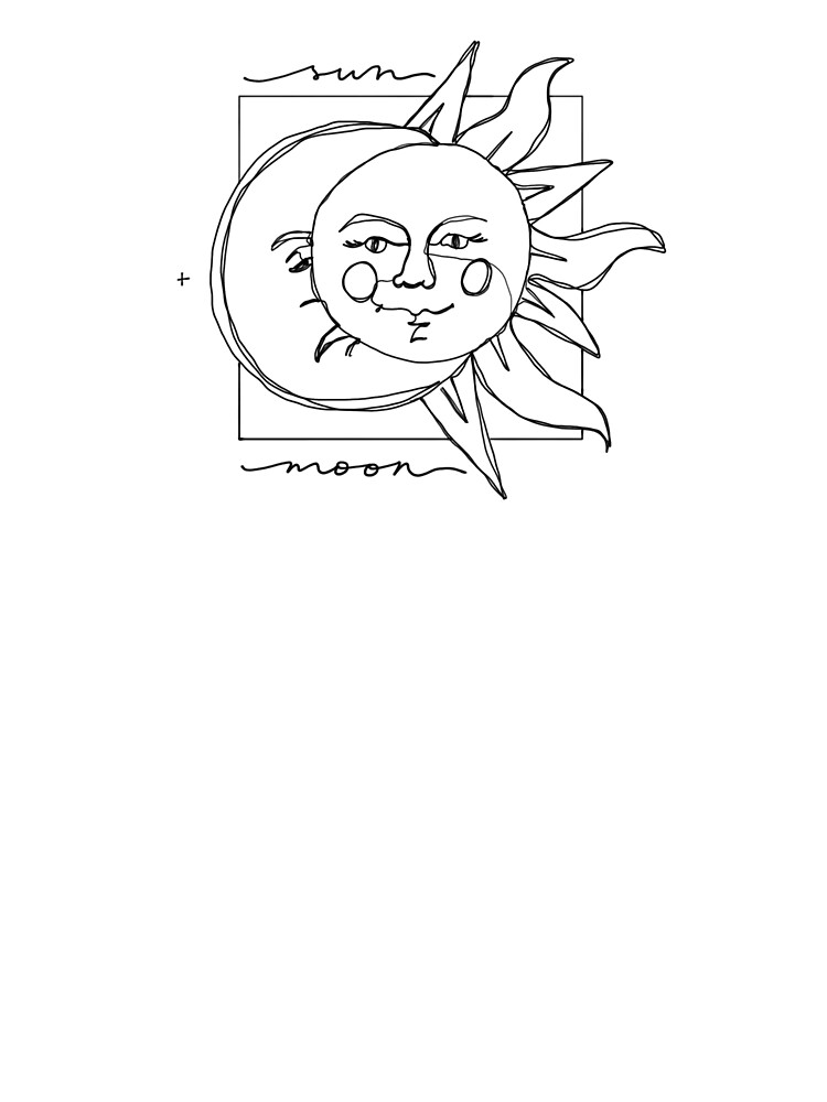 Sun And Moon Drawing Kids T Shirt By Mba1 Redbubble