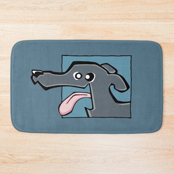 Item preview, Greyhound - Blue (Face) BLUE BG designed and sold by TheChicken.