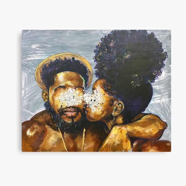 Naturally Black Love VIII Canvas Print