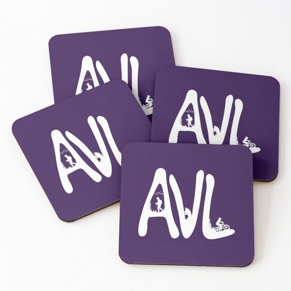 Item preview, AVL - Asheville, NC - White on Purple designed and sold by Serena's Asheville Merch.