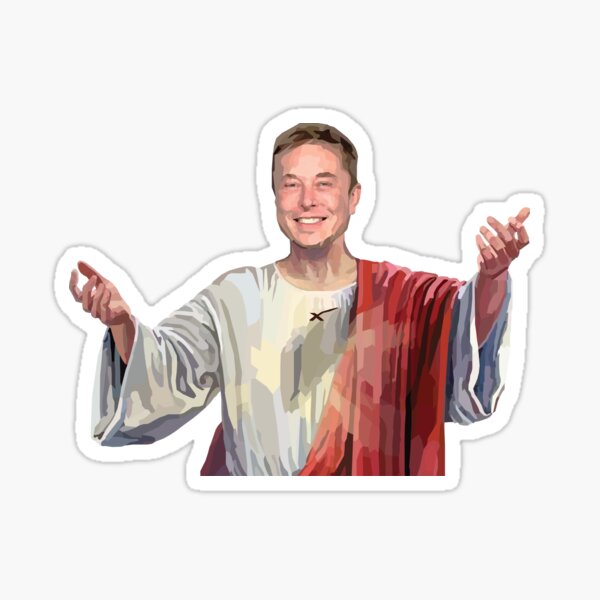 Item preview, Elon Musk Jesus designed and sold by Eric Mertens.