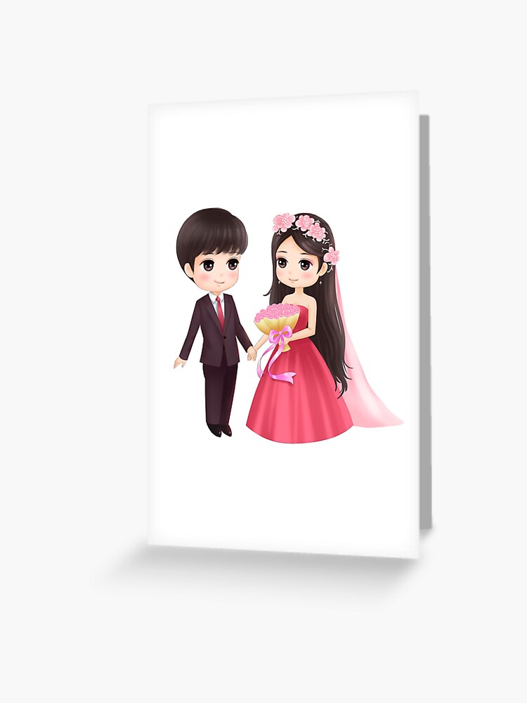 Cute cartoon valentine couple Cute cartoon valentine couple