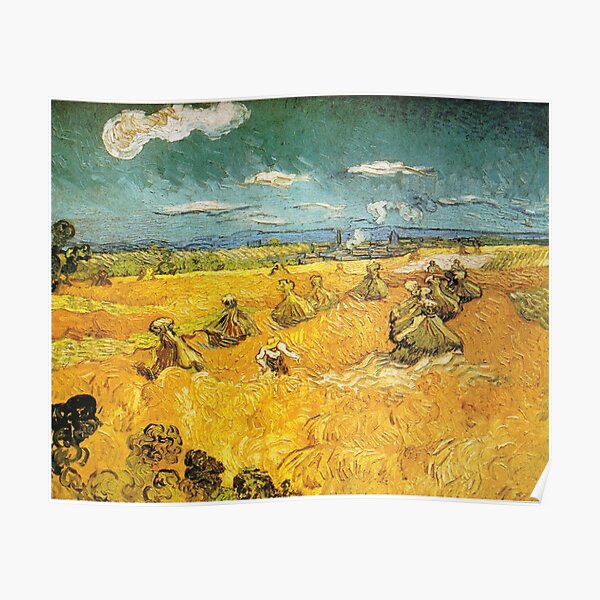 The Haystacks, Gogh, Vincent van Poster