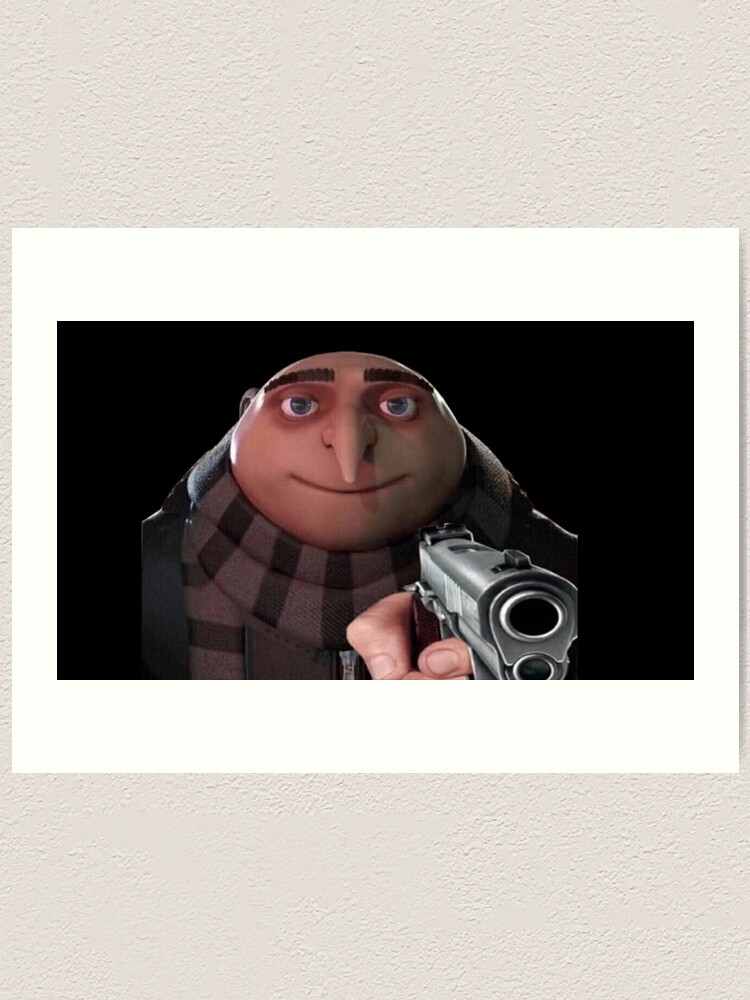 Gru pointing a gun Greeting Card for Sale by HangLooseDraft