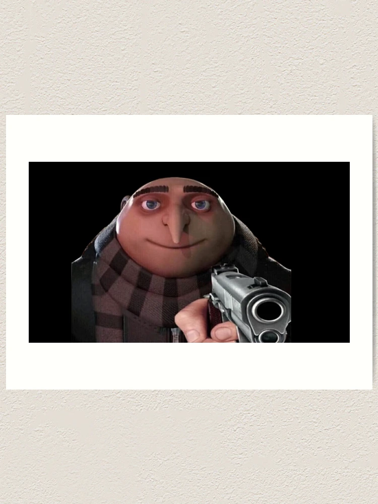 Gru Meme Face Art Board Print for Sale by itsjustpeachy