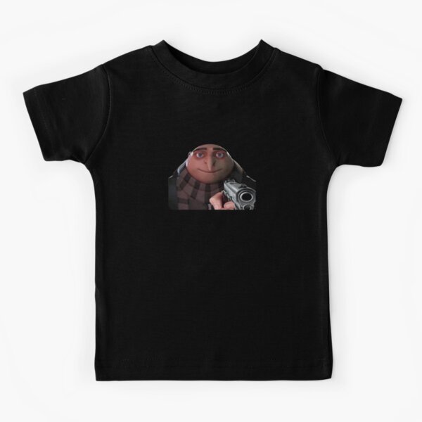 Gru pointing a gun Kids T-Shirt for Sale by HangLooseDraft