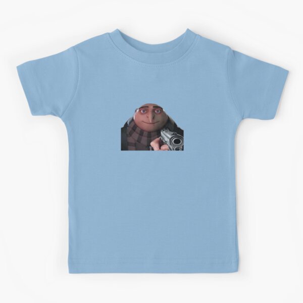 Gru pointing a gun Kids T-Shirt for Sale by HangLooseDraft