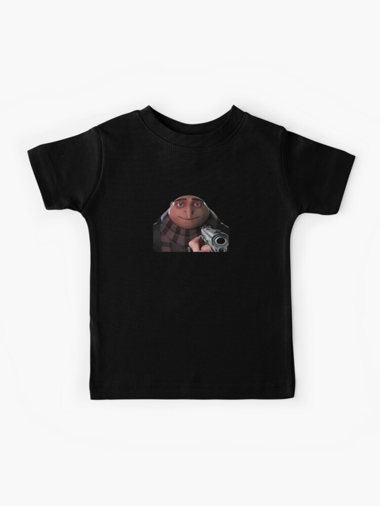 Gru pointing a gun Kids T-Shirt for Sale by HangLooseDraft