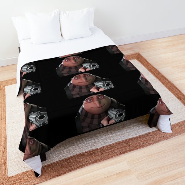 Gru Meme Face Square Pillowcase Polyester Linen Velvet Zip Decor