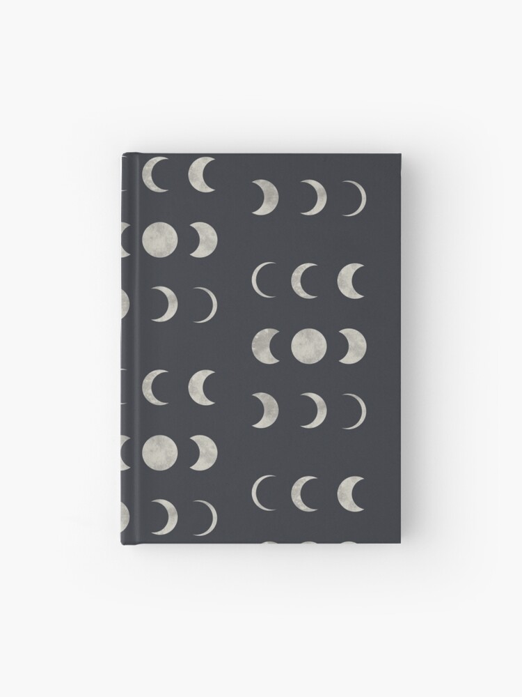 Moon Art Moon Phases Space Art Moon Phases Wall Art Hardcover Journal By Erhicodesign Redbubble